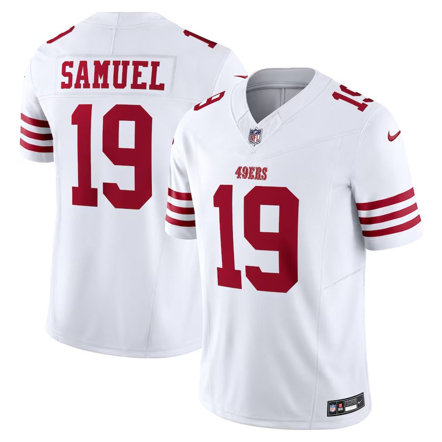 Men San Francisco 49ers #19 Deebo Samuel Nike White Vapor F.U.S.E. Limited NFL Jersey